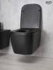 Унитаз подвесной Gid Cuadrado Tr2140Bm 62255Y черный матовый фото 9