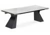 Стол Woodville Денхольм 588037 rystal onyx bianco, черный 240(290)x100x75
