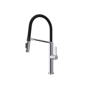 Смеситель для кухни Paulmark Barrel Ba214029-CR с гибким изливом, хром