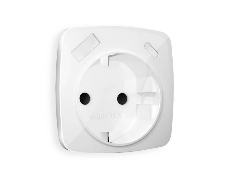 Лицевая панель для розетки с заземлением со шторками 2USB A+C Ambrella Volt Omega OP1100
