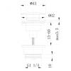 Донный клапан Abber AF0011SP без перелива, клик-клак, сатин фото 2