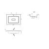 Раковина Uperwood Modul 2911020339 белая глянцевая, 65x45 фото 7