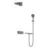 Душевой комплект Vincea VSFW-2F12TGM вороненая сталь, встраиваемый, с термостатом