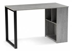 Стол письменный Notta Битти Лофт 495411 бетон, черный матовый 116x60x75