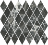 Мозаика Kerama Marazzi Риальто T054/48007 мозаичный чёрный глянцевый 37.5x35x1