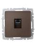 Розетка компьютерная RJ45 IEK Brite BR-K10-2-K45 темная бронза фото 6