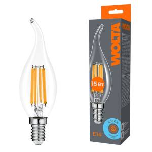 Светодиодная лампа Wolta Filament WF-CT35-15W6KE14