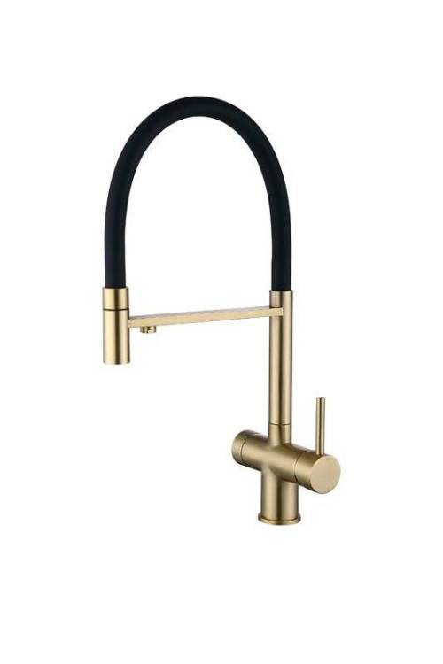 Смеситель для кухни EMAR PVD ЕС - 7024 Matt Gold