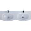 Раковина Cezares 82412 139x52, белая, двойная фото 2