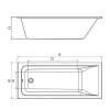 Акриловая ванна Alba Spa Marry 180x70 фото 3