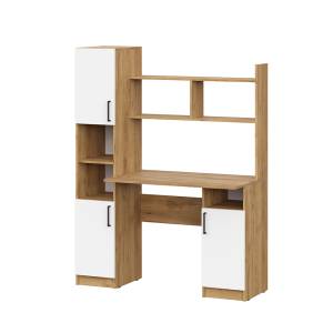 Стол компьютерный Арника СТК 13 00-00166414 дуб золотой, белый 123x57x160