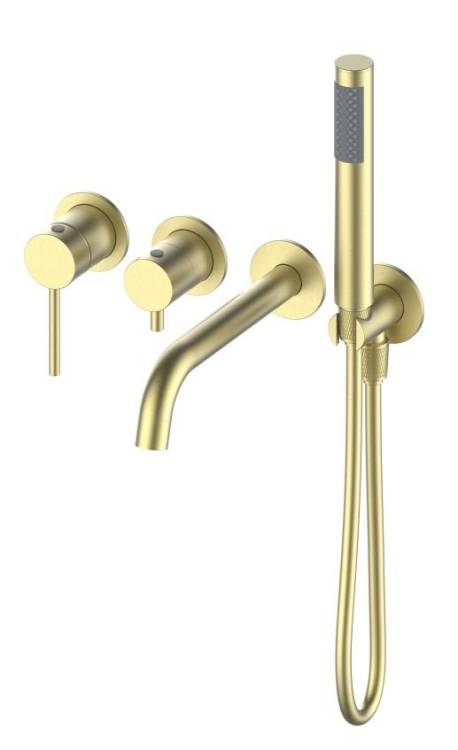 Смеситель для ванны Oliveeka Y OL-889017-BG встраиваемый, с внутренней частью, золото матовое