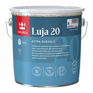 Краска антигрибковая акриловая Tikkurila Luja Extra 20 полуматовая база С 2.7 л