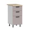 Кухонный модуль напольный Аленушка Лотос Н3Я 400 Н00231163 кашемир,скоба антрацит