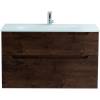 Тумба под раковину Belbagno Etna H-60 ETNA-H60-800-2C-SO-RW-P 80x45x60 Rovere Moro подвесная с двумя выкатными ящиками, с доводчиками фото 2
