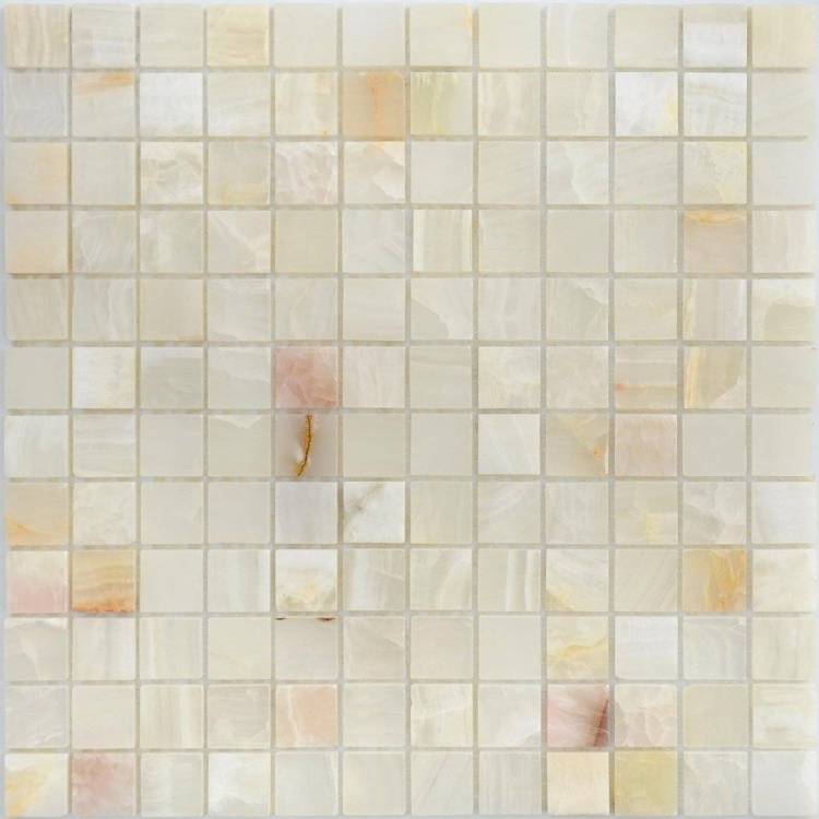 Мозаика LeeDo Pietrine 7 Onice Jade Bianco Pol (2.3x2.3) 29.8x29.8
