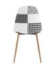 Набор из 4 стульев Stool Group Валенсия SN OS-001P patchwork bw X4 пэчворк черно-белый фото 3