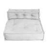 Модуль мягкий Tetchair Miracle 25338 VT shape silver велюр, букле, прямой фото 4