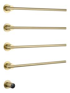 Полотенцесушитель электрический Wonzon & Woghand WW-A364-BG встраиваемый, Брашированное золото