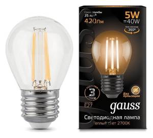 Лампа светодиодная Gauss Filament 105802105_GAUSS