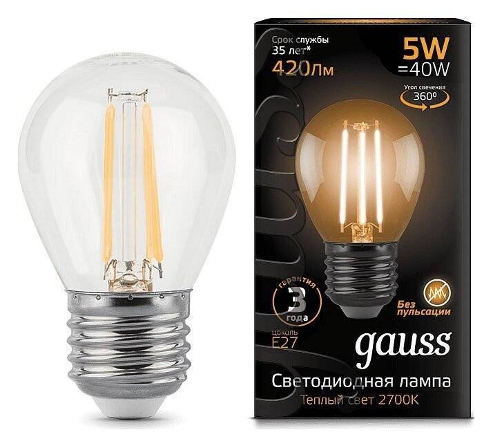 Лампа светодиодная Gauss Filament 105802105_GAUSS