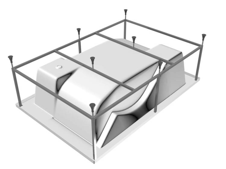 Каркас для ванны Vayer Coral Гл000006911 180x120