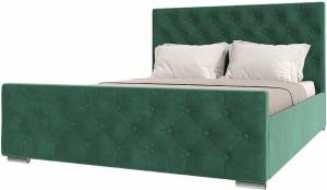 Кровать 1600х2000 НК-Мебель Интеро 72306774 Зелёный 110x169.4x220.5