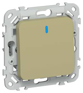 Выключатель 1-клавишный IEK Flite FI-V14-1-10-1-K26 оливковый