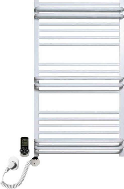 Полотенцесушитель электрический Luxrad Regular G Plus 064134 92х53 L, белый, терморегулятор selmo smart programm с пультом