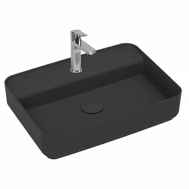 Раковина Isvea Infinity 10NF66055SV-2C 55 см, антрацит матовая