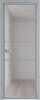Межкомнатная дверь Profil Doors 2 AX цвет профиля Серебро, стекло безопасное 6 мм матовое 800x2000