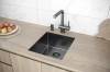 Мойка кухонная Paulmark Lassan 38 Uni LA38-GM Вороненая Сталь, 38x44 фото 4