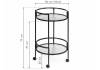 Стол журнальный Woodville Kotani 15595 black/clear фото 2