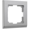 Рамка 1-постовая Werkel Stark W0011806 серебряный