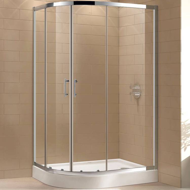Душевой уголок Cezares Eco ECO-O-RH-2-120/100-C-Cr профиль хром, стекло прозрачное, 120x100