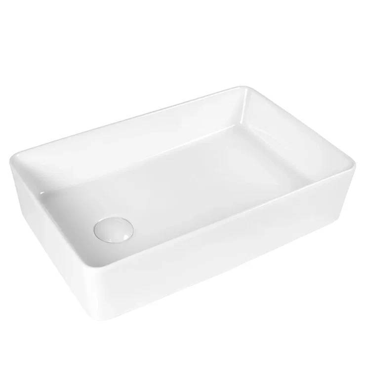 Раковина BOND Cube S67-500 накладная, 52 см, белая глянцевая