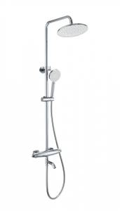 Душевая стойка Wonzon & Woghand WW-B3031-A1-CR с термостатом, хром