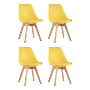 Набор из 4 стульев Stool Group Frankfurt Y863 yellow X4 желтый