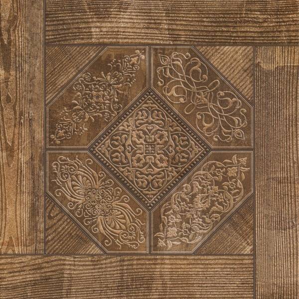 Керамогранит Beryoza Ceramica Рустик GP орех темный 412x412