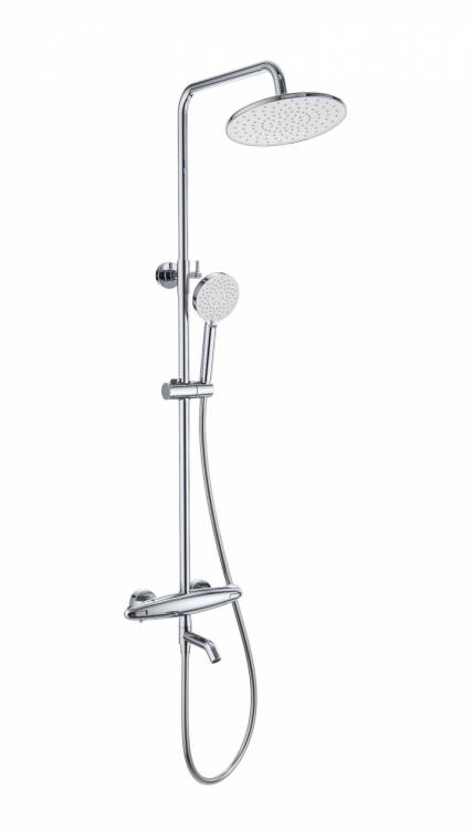 Душевая стойка Wonzon & Woghand WW-B3031-A1-CR с термостатом, хром