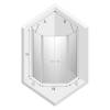 Душевое ограждение NEW TRENDY NEW SOLEO  90x90x195 K-0610 (хром) фото 3