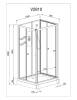 Душевая кабина AvaCan V2810N без крыши, 100x80x208 фото 23