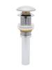 Донный клапан AQUAme AQM7002-0MFG без перелива, керамическая накладка, цвет светло-серый матовый