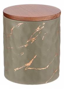 Банка для пищевых продуктов Lefard 412-172 Золотой Мрамор (11.5x13.7 см)