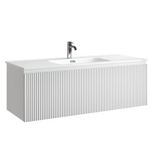 Тумба с раковиной Sancos Snob R 1.0 Bianco, 120x42.6