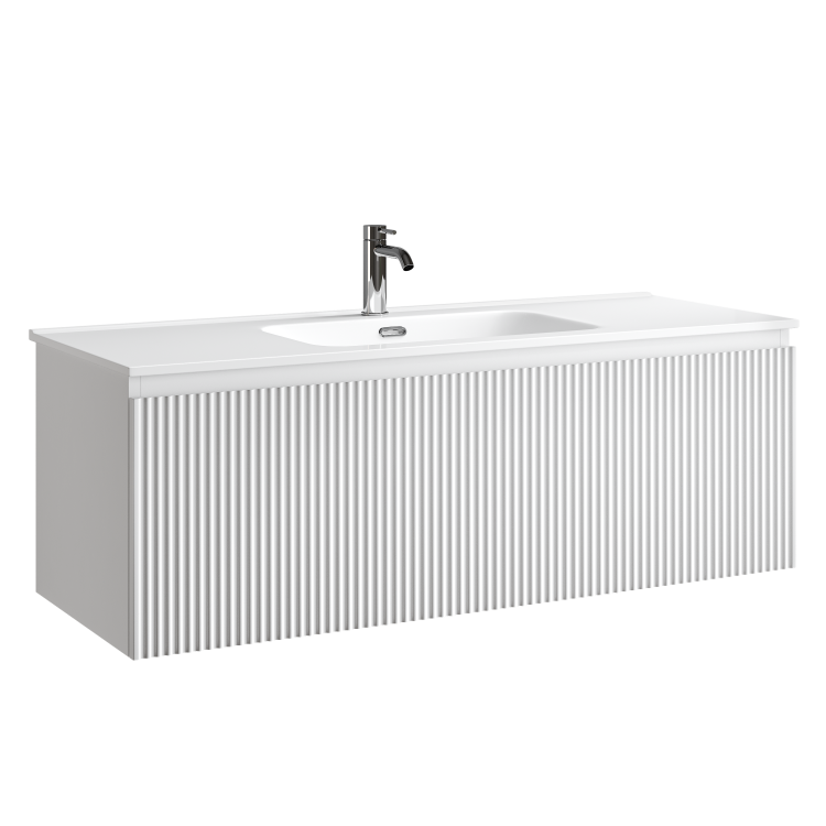 Тумба с раковиной Sancos Snob R 1.0 Bianco, 120x42.6