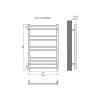 Полотенцесушитель водяной Aquatek Вега П10 AQ DR1080CH Хром 50x80 фото 4
