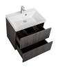 Тумба с раковиной Art&Max Verona-Push Черный, 60x70 фото 5