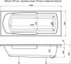 Акриловая ванна Aquanet Extra 170x70 (с каркасом) фото 2