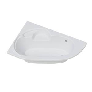 Акриловая ванна Corpa Nera Siena 150x100 правая, с каркасом, белая глянцевая